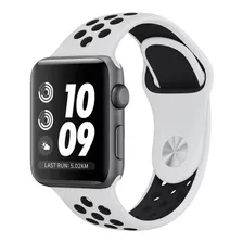 Malla Silicona Reloj Bright Para Apple Watch/ Smart Watch Color Blanco-negro 38/40/41