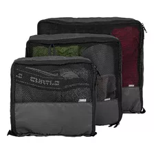 Kit Organizador Bagagem Mesh Organizer Trio Da Curtlo