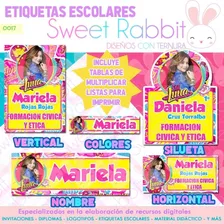 Kit Imprimible Etiquetas Editables - Soy Luna- + Tablas