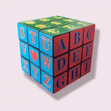 12x Unidades Cubo Rubik Letras 3x3