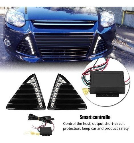 Para Ford Focus Mk3 2012-2014 Led Luces De Conduccin Diurna Foto 6