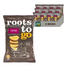 12x Chips Batata-doce Teriyaki Roots To Go 45g Kit Vego