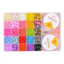 Set Para Hacer Pulseras Con Letras Cuentas Bisuteria Niñas 