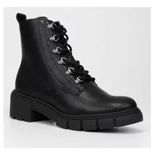 Bota Coturno Ramarim Tratorada Feminina Preto - Conforto