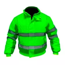 Campera Impermeable Reflectivo Capucha Desmontable