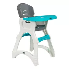 Silla De Comer Para Bebe Periquera Dinner Azul/gris Prinsel