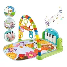 Alfombra Musical Con Piano Set Estimulación Para Bebe Color Verde