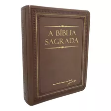 Bíblia Sagrada Com Índice E Mapas - Acf - Letra Gigante - Capa Luxo Creme Brulée