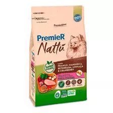 Ração Premier Nattu Cães Adultos Raças Pequena Mandioca 1kg