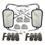 Espejos Laterales F600 Ford Metalicos Cromados Y Emblemas