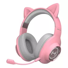 Headset Gamer Rosa Com Orelha De Gato G2ii - Pink Cat