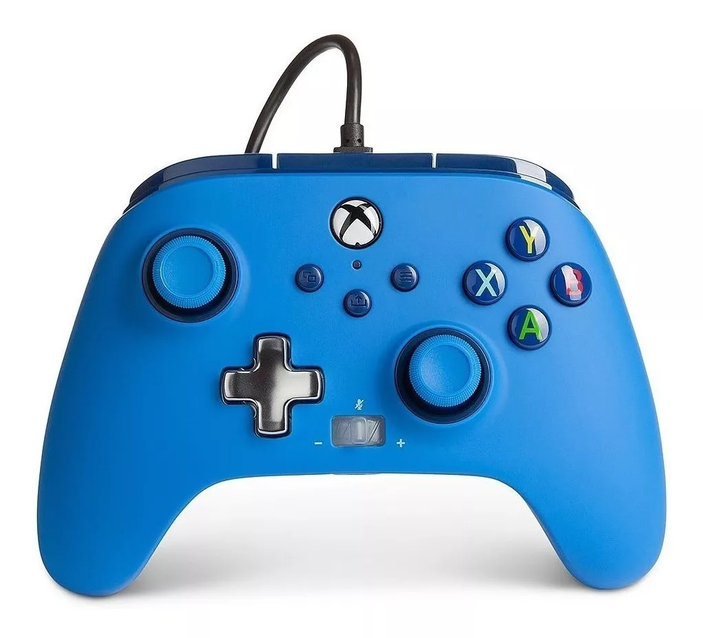 Controle Joystick Acco Brands Powera Enhanced Wired Controller For Xbox Series X|s Blue