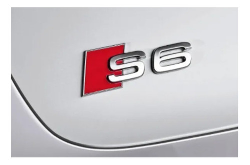 Emblema Audi Sline Baul A6 S6 Plateado Trasero Metalico Foto 2