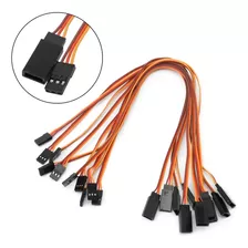 Extensão De Servo 30cm 10x 26awg Aeromodelo, Macho Fêmea