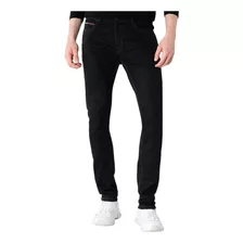 Calça Tommy Jeans Masculina Skinny Simon Denim Preta