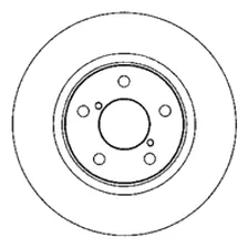 Disco Freno Del (260mm) Subaru Impreza 93-96