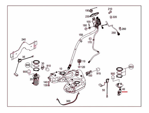 Bomba Gasolina Sensor Mercedes Gle300 Gle500 2016 2017 2018 Foto 3