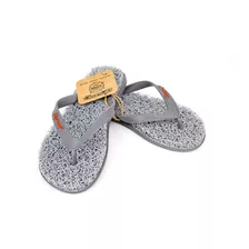 Chinelo Masc Cleanup Flat Prata/chumbo Cm2007