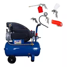 Compresor Alpha 2hp 50lts Caudal 220 L/min + Kit - Tyt