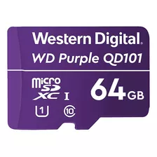 Western Digital Sc Qd101 Tarjeta Microsd 64gb Wd Púrpura C.