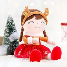 Muñeca De Trapo Tela Peluche Con Bolsa De Navidad