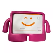 Capa Infantil Para iPad Mini 1/2/3/4 Rosa Pink+ Caneta Touch