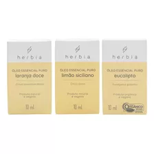 Kit 3 Óleo Essencial Puro Hérbia 10ml-ansiedade E Disposição