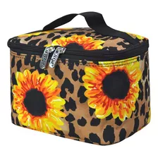 Estuche Cosmetico (leopardo Girasol-negro)