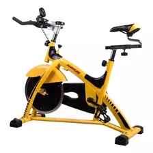 Bicicleta Fija Semikon Te-869hp Para Spinning Color Amarillo Y Negro