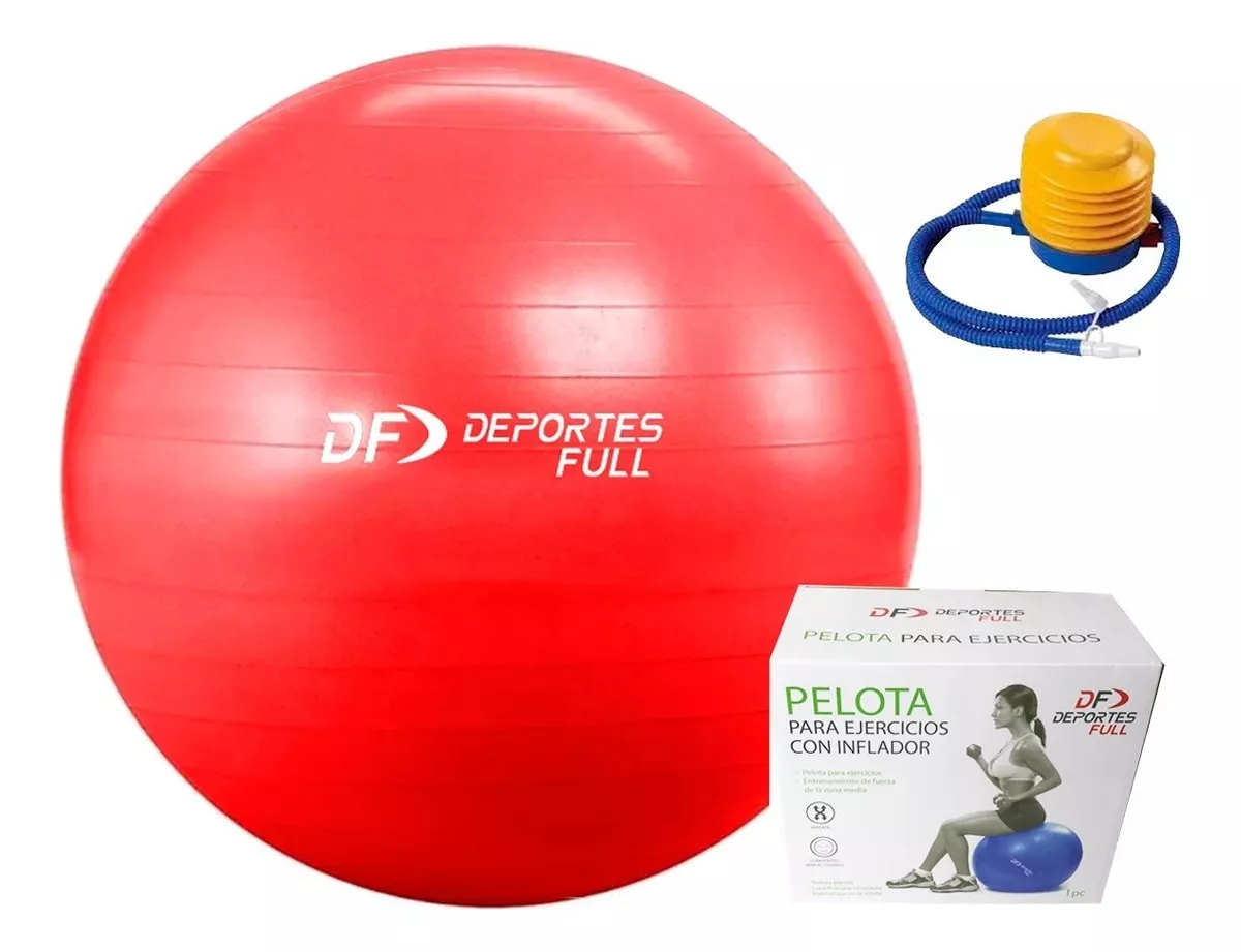 Pelota Esferodinamia + Inflador Medicinal Gym Ball 85 Cm Df