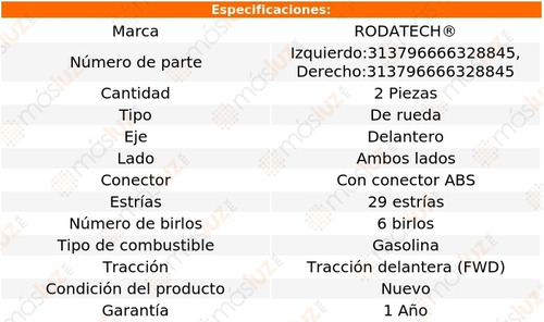 2- Mazas Rueda Delanteras Armada V8 5.6l Fwd 05/07 Rodatech Foto 2