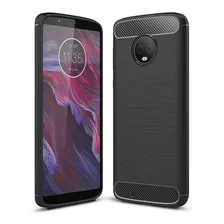 Carcasa Motorola G6 Con Acabados En Fibra De Carbono 