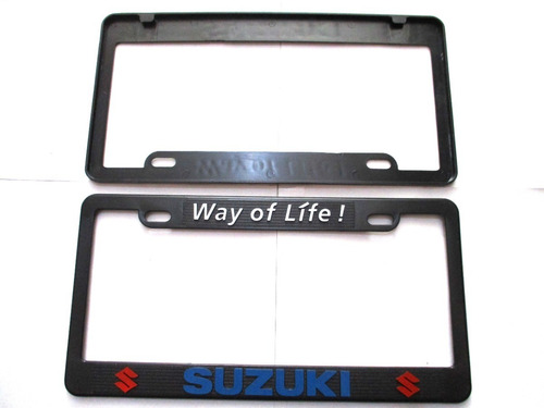  Portaplacas Suzuki Jimny S Cross Swift Letras Azules 2 Pz  Foto 3