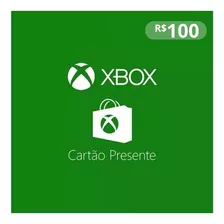 Cartão Presente Xbox Gift Card Microsoft Brasil R$ 100 Reais