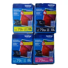 Kit 04 Cartuchos Tinta Original Brother Lc-79 Lc-79xxl J6510