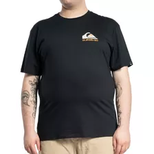 Camiseta Quiksilver Omni Logo Plus Size Masculino - Preto