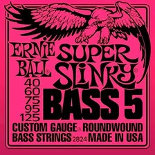 Encordoamento 040 Baixo 5 Cordas Ernie Ball Slinky 2824