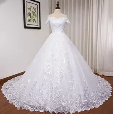 Vestido De Noiva Lindo Luxo Casamento Pronta '64a'