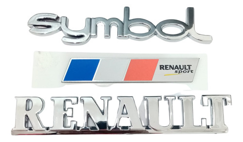 Foto de Emblemas Renault Symbol Y Plaqueta Renault Sport, Bal