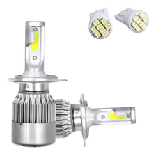 Super Led Farol Baixo Alto Na Mesma Lampada H4 Farolete T10