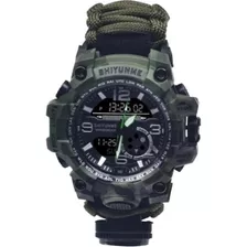 Relógio Masculino Sobrevivência Militar Original Paracord