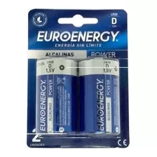 Pilas Alcalinas Euroenergy D Lr20 1.5v 2 Unidades