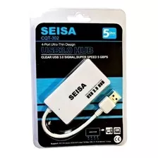 Hub Usb 3.0 / 2.0, 5gbps 4 Puertos Seisa Cqt-302 Itech Shop*