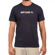 Camiseta Rip Curl New Icon Sm24 Masculina Black