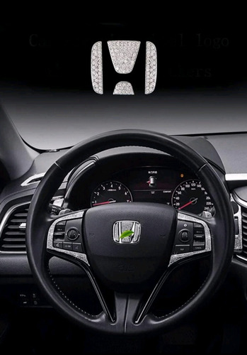 Calcomania Emblema Volante Para Honda Civic Hr-v Diamantes Foto 4