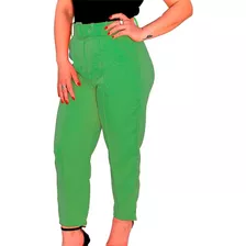 Calça Feminina Alfaiataria Com Cinto Plus Xg E G1