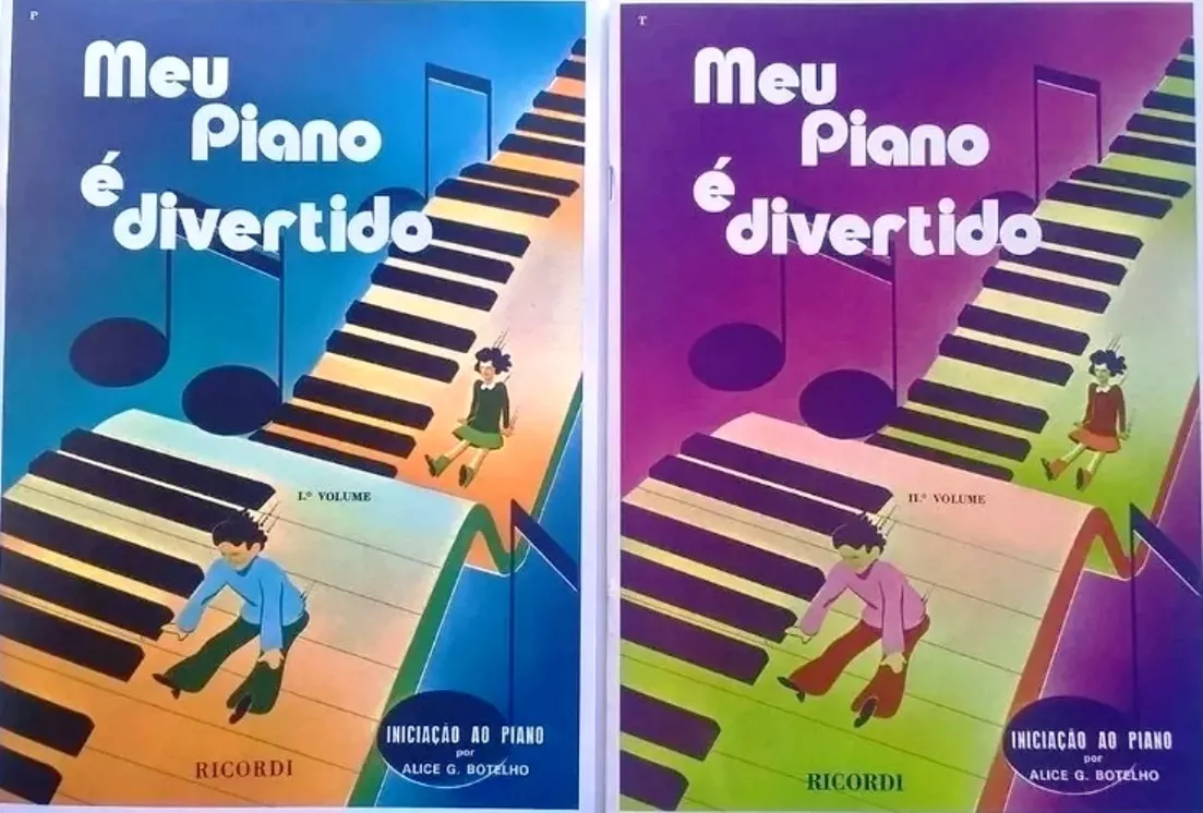 Método Meu Piano É Divertido Vols. 1 E 2 - Alice G. Botelho