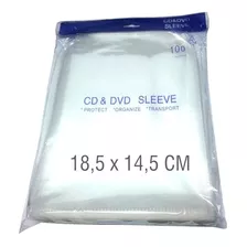 Bolsa Sobre Dvd De Pvc 100 Micron (18,5 X 14,5) Pack X 100u.