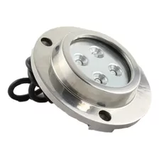 Foco Ampolleta Led Sobrepuesta Sumergible Blanco 12v Ip68