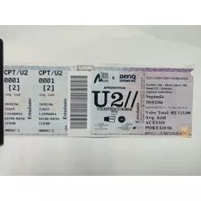 Ingresso Antigo U2 - 2016 Intacto (não Foi Usado)